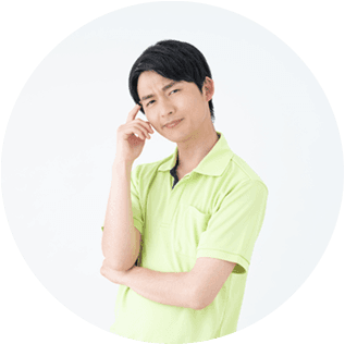 悩んでいる男性